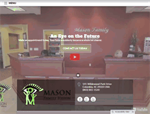 Tablet Screenshot of masonfamilyvision.com